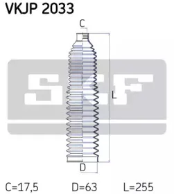 VKJP 2033 SKF Комплект пылника, рулевое управление VKJP 2033 SKF Комплект пылника, рулевое управление